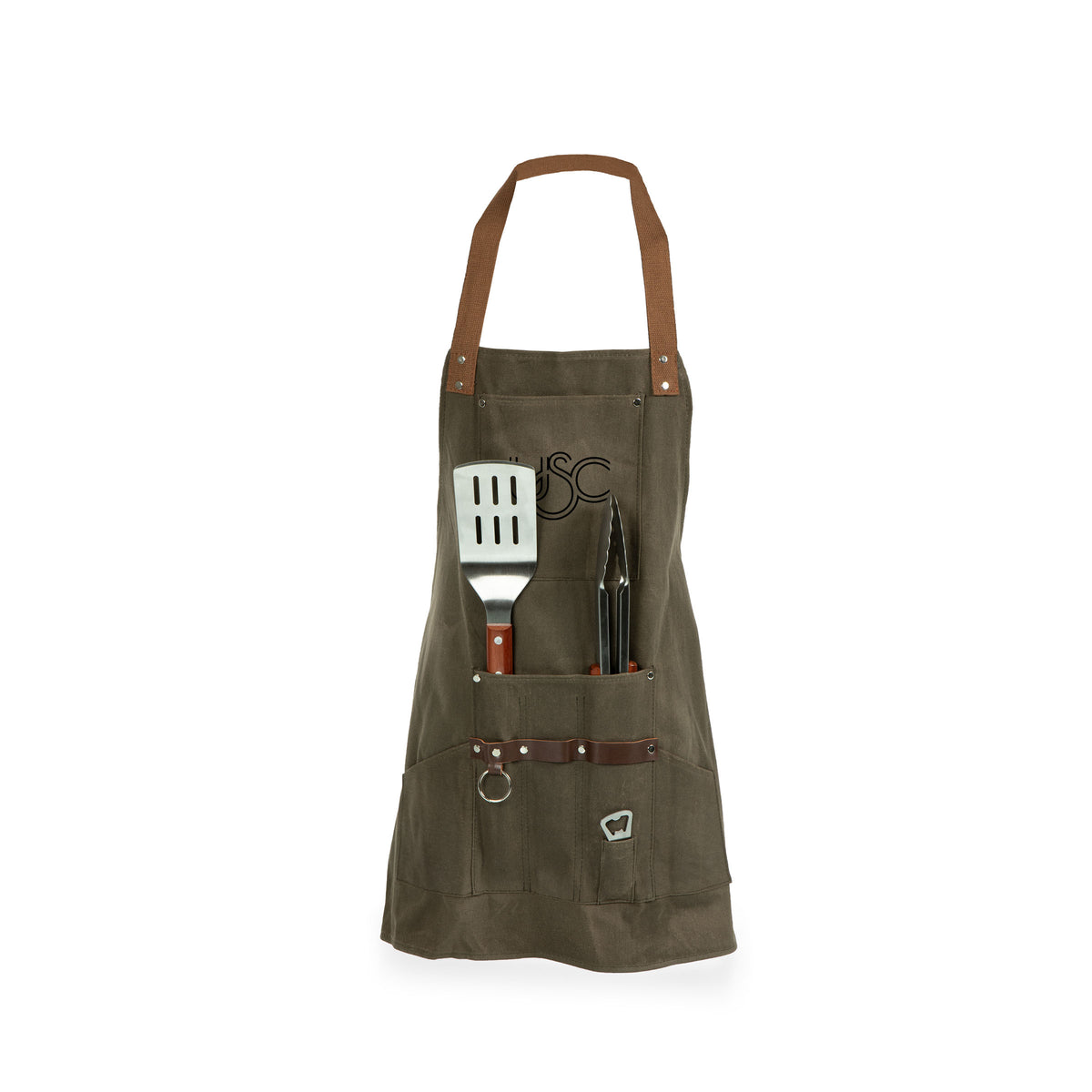 USC Trojans BBQ Apron with Tools & Bottle Opener