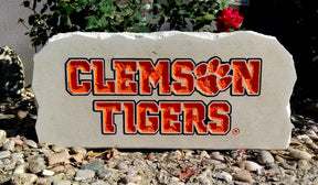 Show your love for the Clemson Tigers when you add this Engraved Limestone Decorative Stone to your collection.