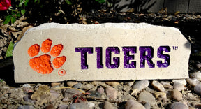 Show your love for the Clemson Tigers when you add this Engraved Limestone Decorative Stone to your collection.