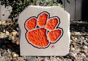 Show your love for the Clemson Tigers when you add this Engraved Limestone Decorative Stone to your collection.