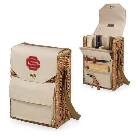 USC Trojans Corsica Wine & Cheese Picnic Basket