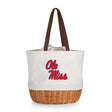 Mississippi Rebels Coronado Canvas and Willow Basket Tote