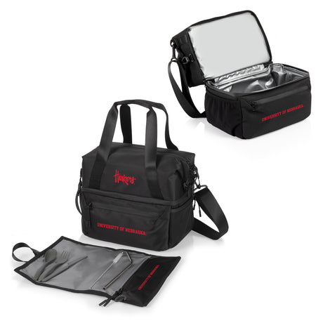 Nebraska Huskers Eco-Friendly Recycled Lunch Bag Cooler with Utensils
