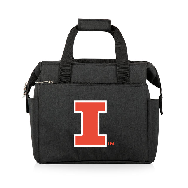 Illinois Fighting Illini On The Go Lunch Bag Cooler - Black