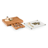 Wake Forest Demon Deacons Concerto Glass Top Cheese Cutting Board & Tools Set