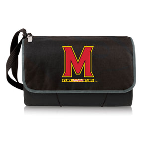 Maryland Terrapins Outdoor Picnic Blanket and Tote - Black