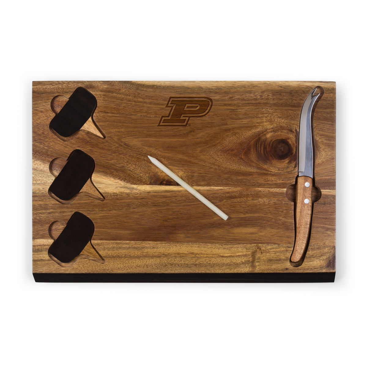 Purdue Boilermakers Delio Acacia Cheese Cutting Board & Tools Set