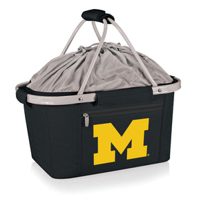 Michigan Wolverines Metro Basket Collapsible Cooler Tote - Black