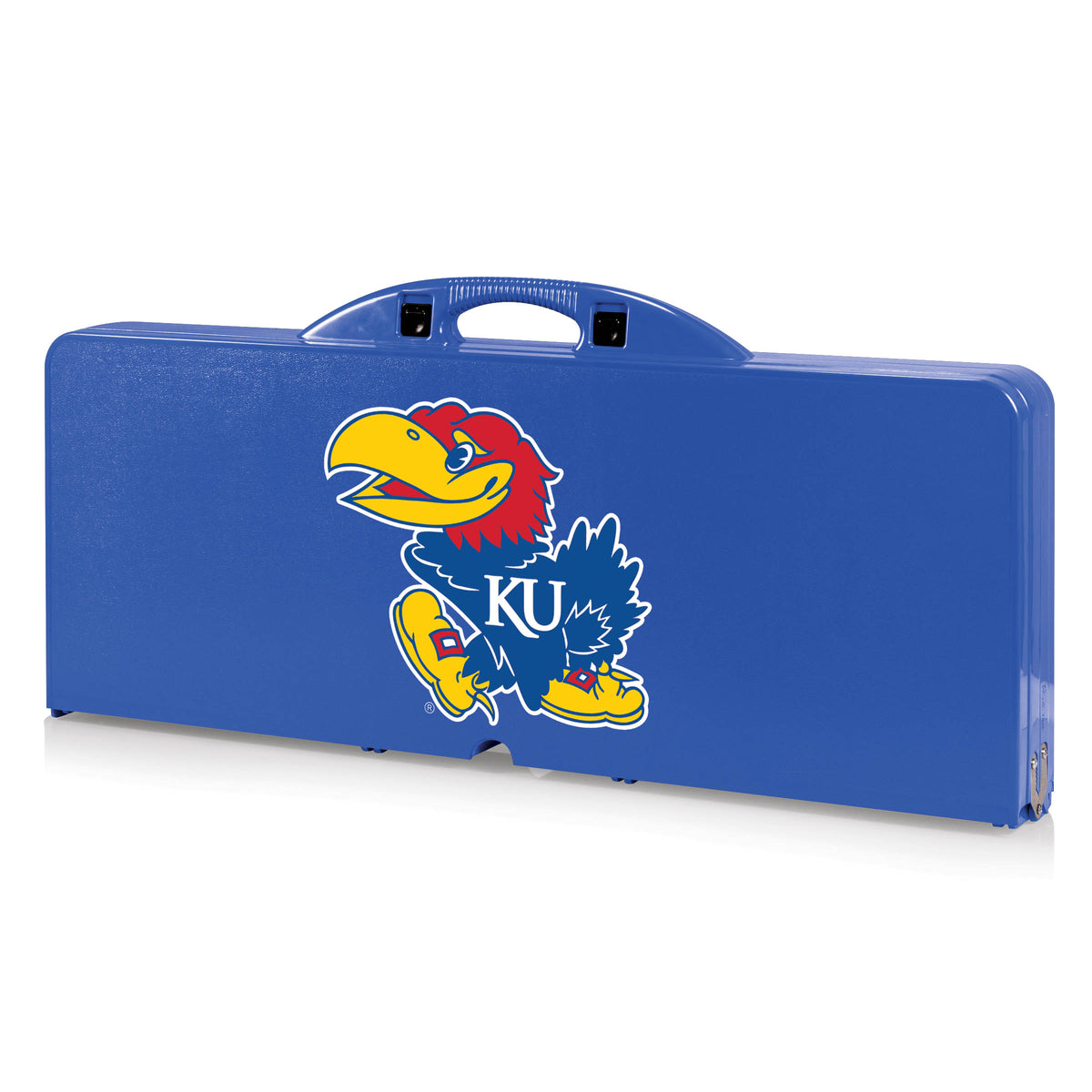 Kansas Jayhawks Picnic Table Portable Folding Table with Seats