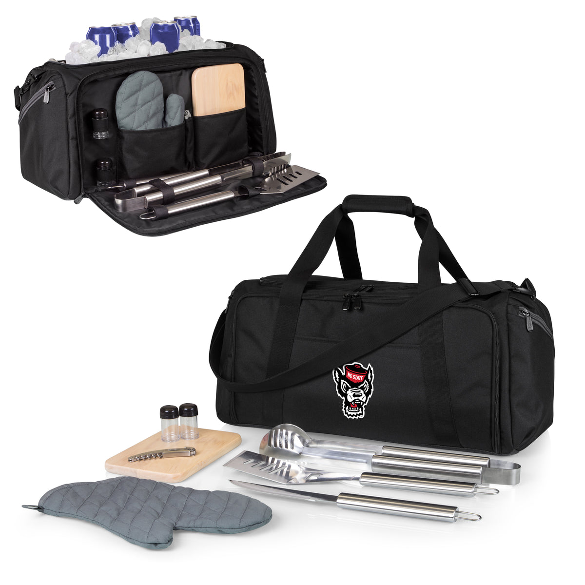NC State Wolfpack BBQ Kit Grill Set & Cooler