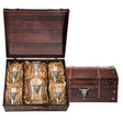 Longhorn Decanter Chest Set