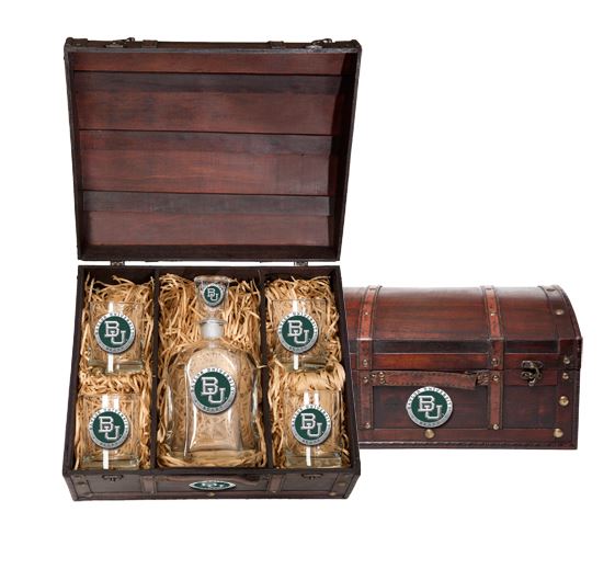 Baylor Bears Capitol Decanter Chest Set