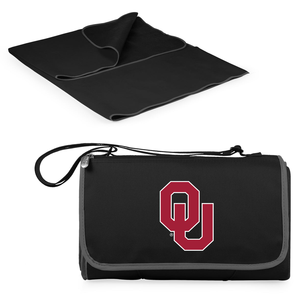 Oklahoma Sooners Outdoor Picnic Blanket and Tote - Black