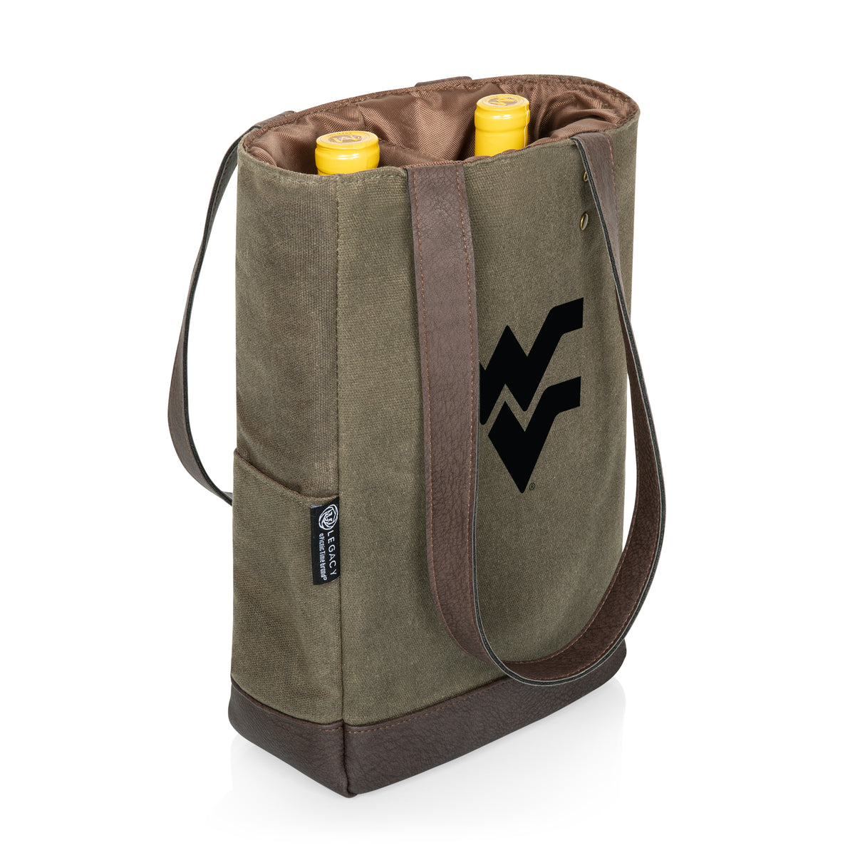 West Virginia Mountaineers 2 Bottle Insulated Wine Cooler Bag