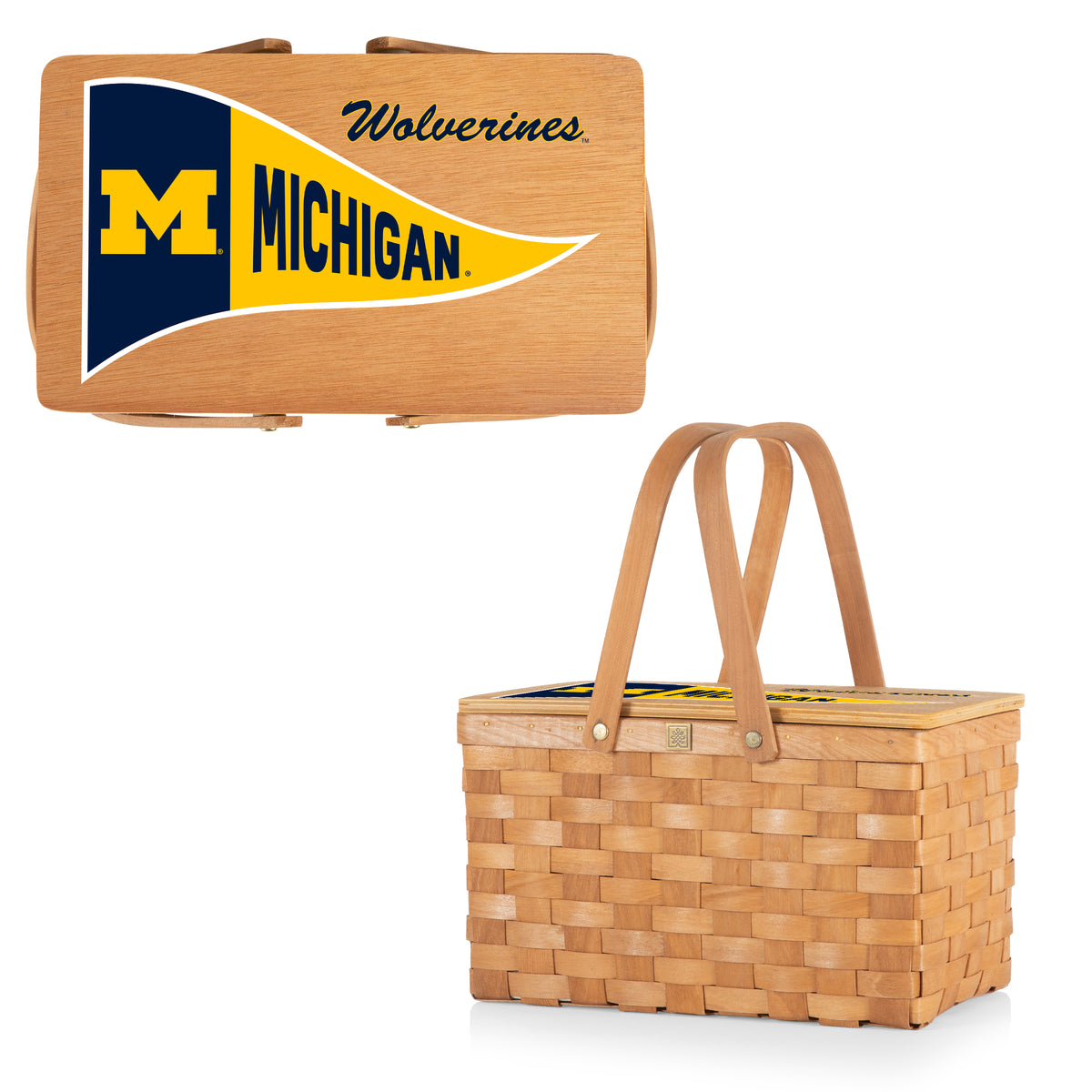 Michigan Wolverines Poppy Personal Picnic Basket