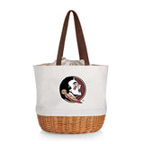 FSU Seminoles Coronado Canvas and Willow Basket Tote