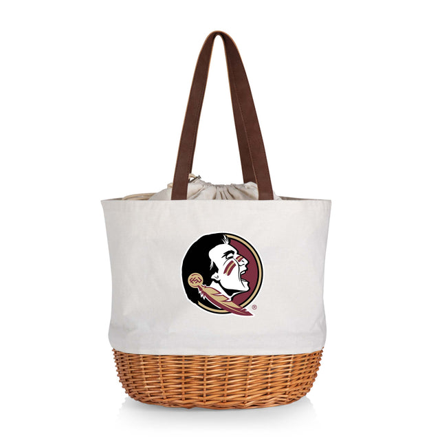 FSU Seminoles Coronado Canvas and Willow Basket Tote