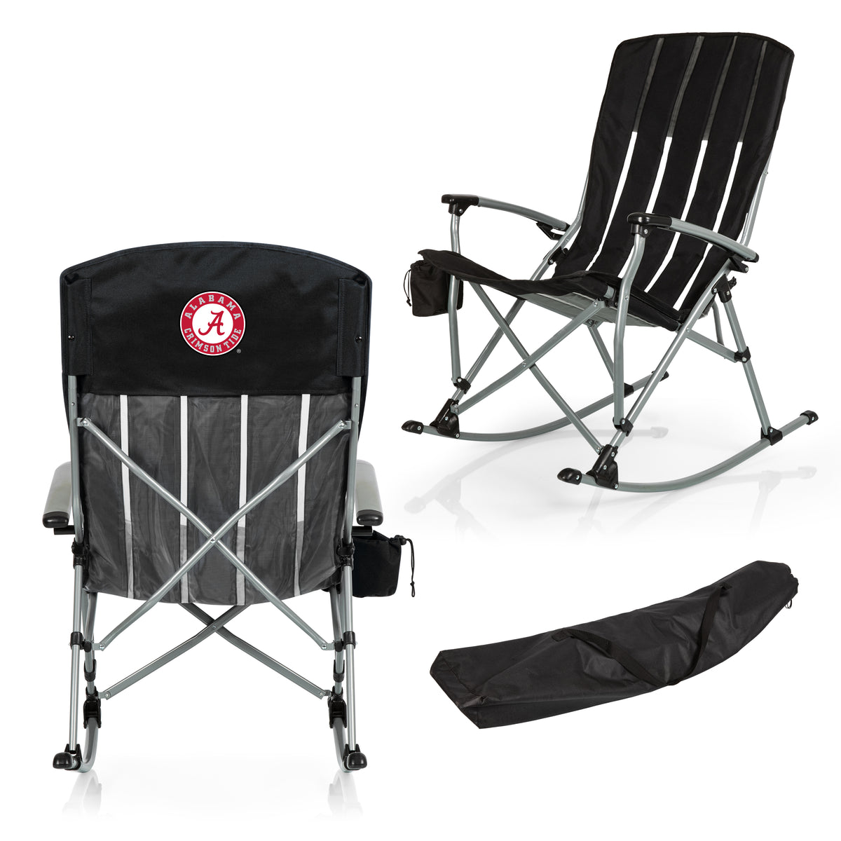 Alabama Crimson Tide Outdoor Rocking Camp Chair