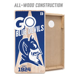 Duke Blue Devils 2x4 All Wood Cornhole Game Set