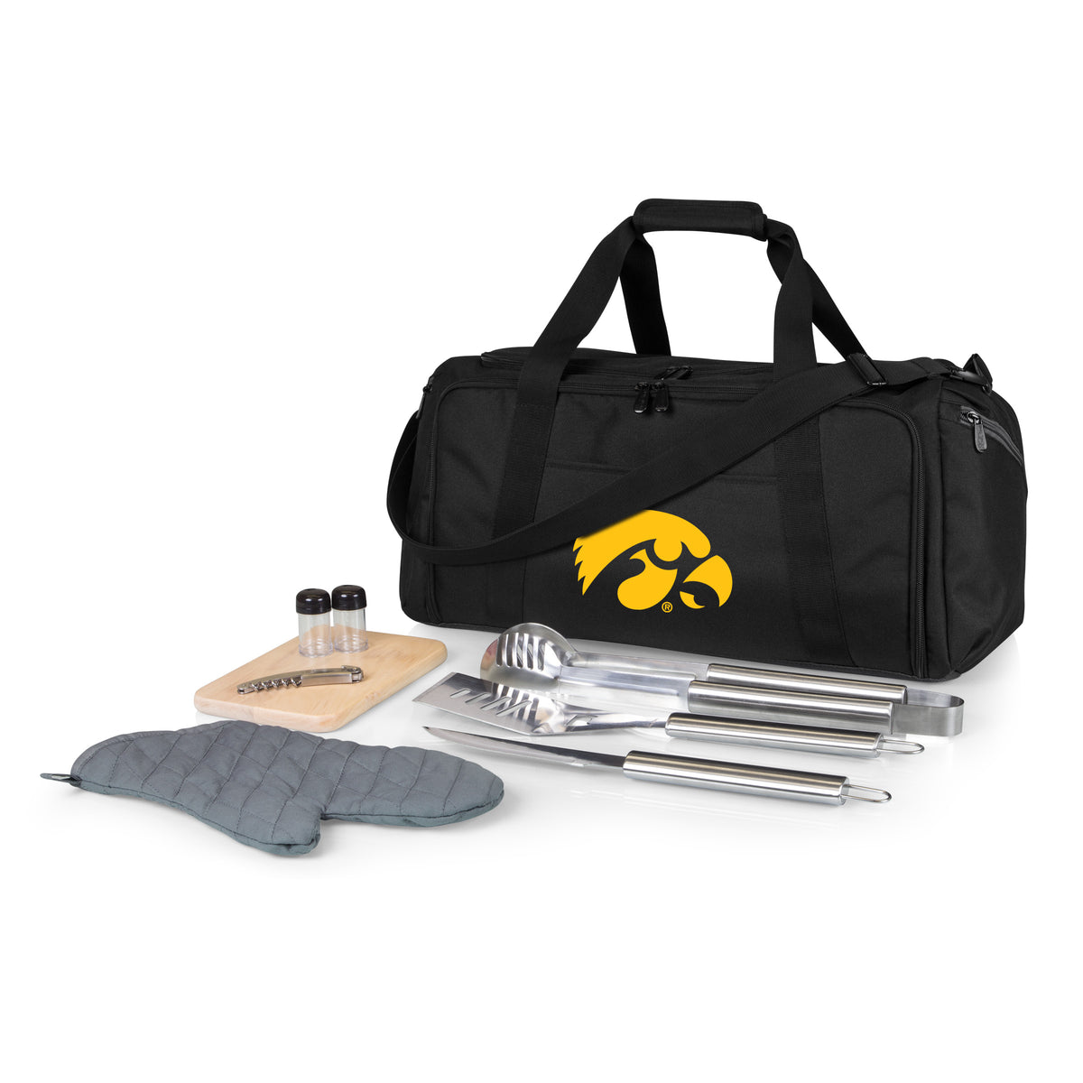 Loading Logos All Types Iowa Hawkeyes BBQ Kit Grill Set & Cooler – College Logo Stuff