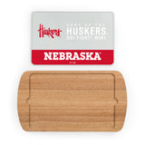 Nebraska Huskers Billboard Glass Top Serving Tray