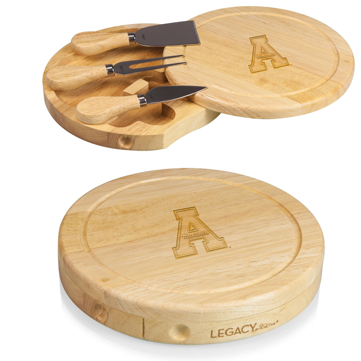 Appalachian State Mountaineers Brie Cheese Cutting Board & Tools Set