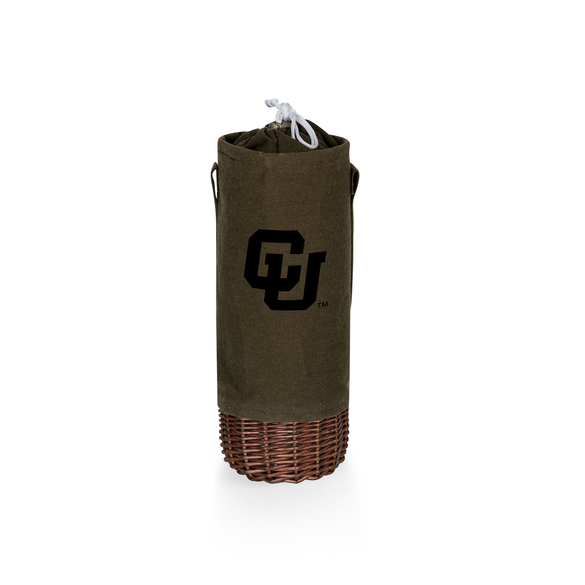 Colorado Buffaloes Malbec Insulated Canvas and Willow Wine Bottle Basket