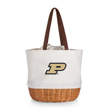 Purdue Boilermakers Coronado Canvas and Willow Basket Tote