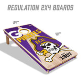 East Carolina Pirates 2x4 All Wood Cornhole Game Set
