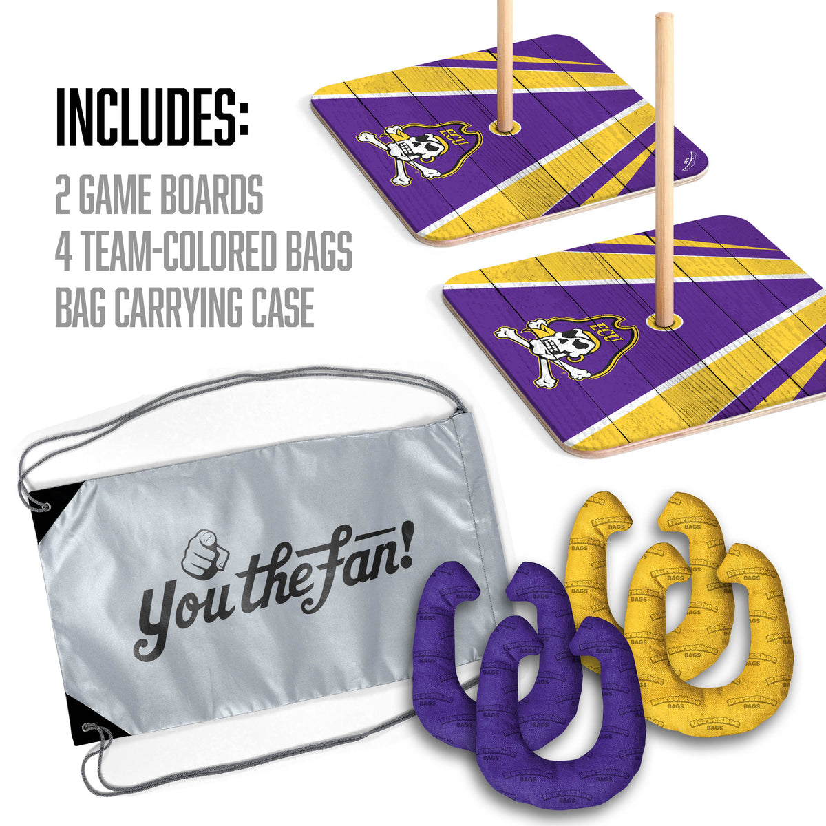 East Carolina Pirates Horseshoe Bag Game