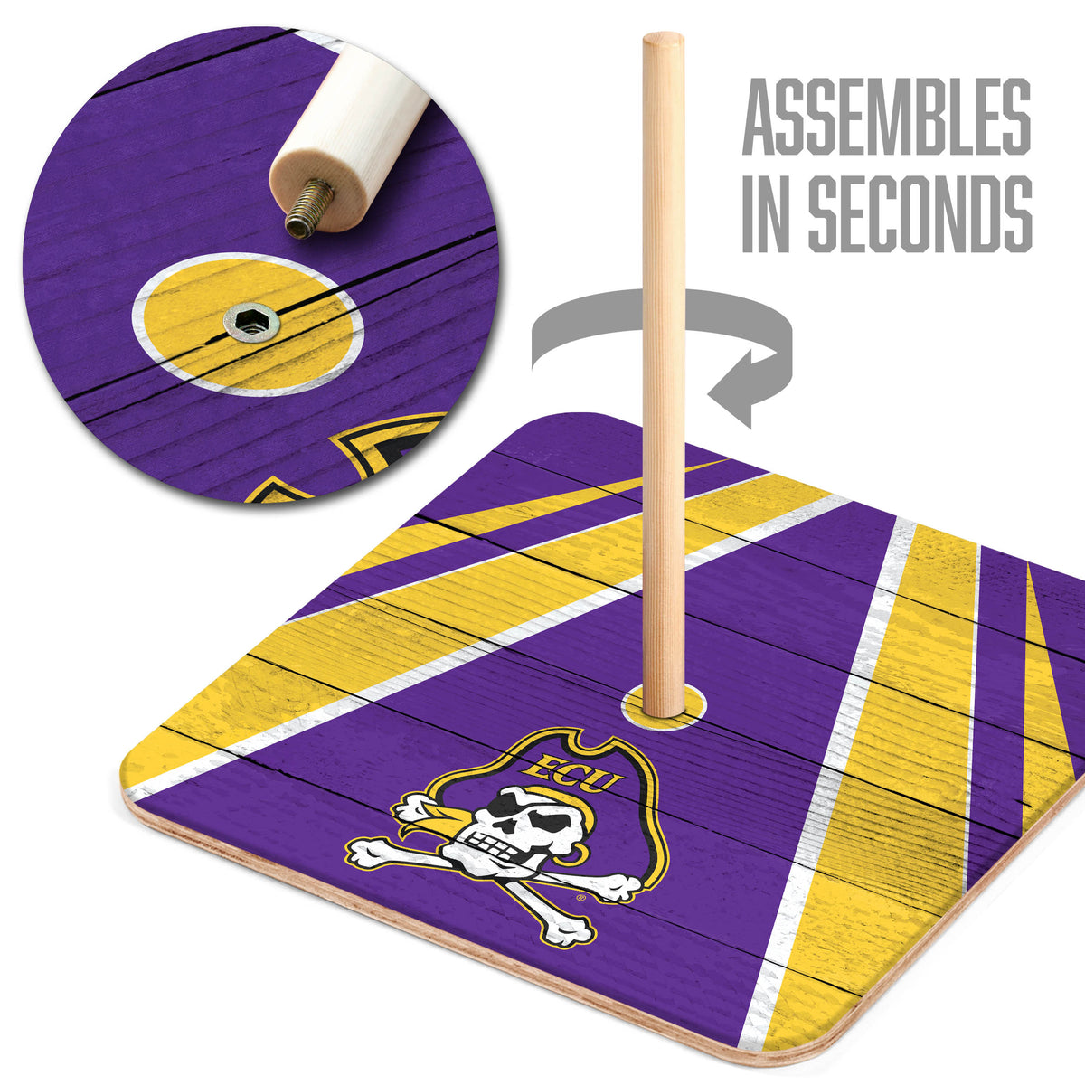 East Carolina Pirates Horseshoe Bag Game