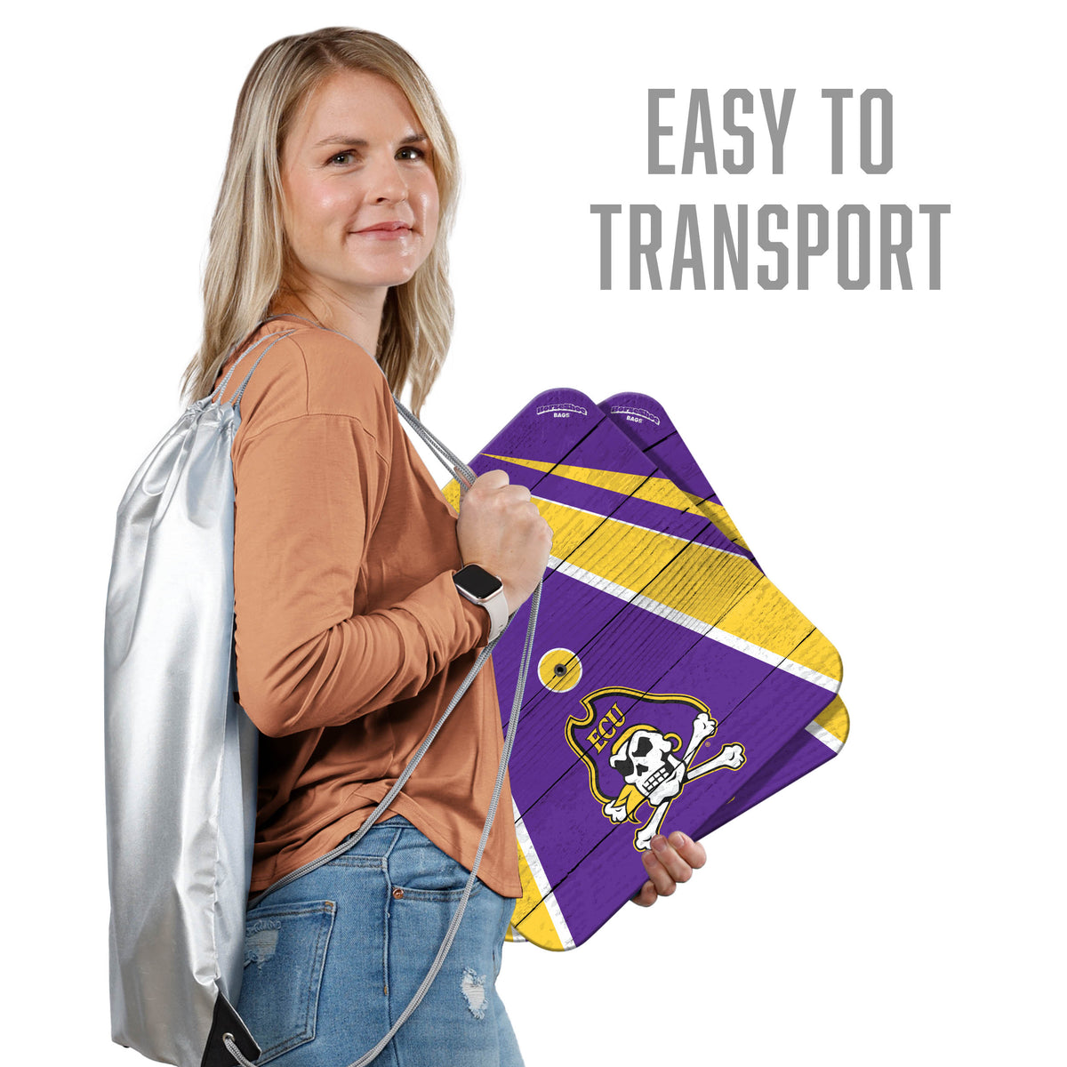 East Carolina Pirates Horseshoe Bag Game