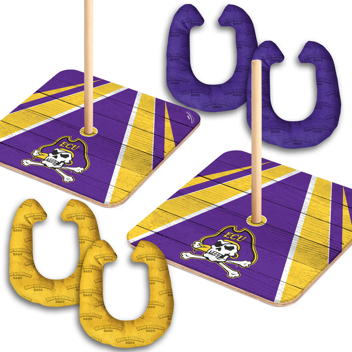 East Carolina Pirates Horseshoe Bag Game