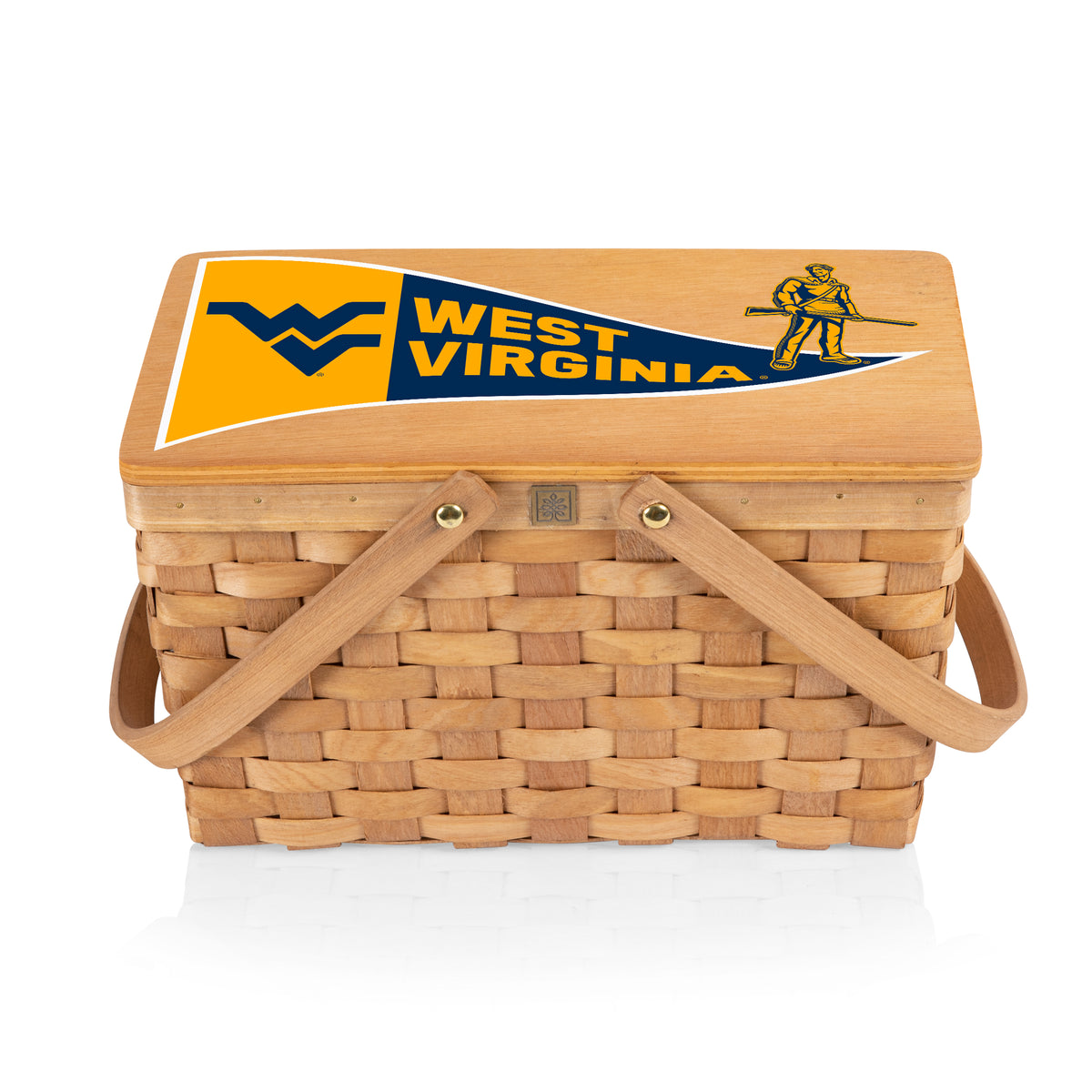 West Virginia Mountaineers Poppy Personal Picnic Basket