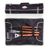 Arkansas Razorbacks 3-Piece BBQ Tote & Grill Set
