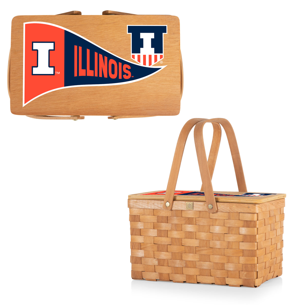 Illinois Fighting Illini Poppy Personal Picnic Basket