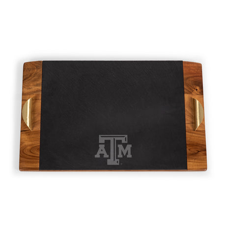 Texas A&M Aggies Covina Acacia and Slate Serving Tray