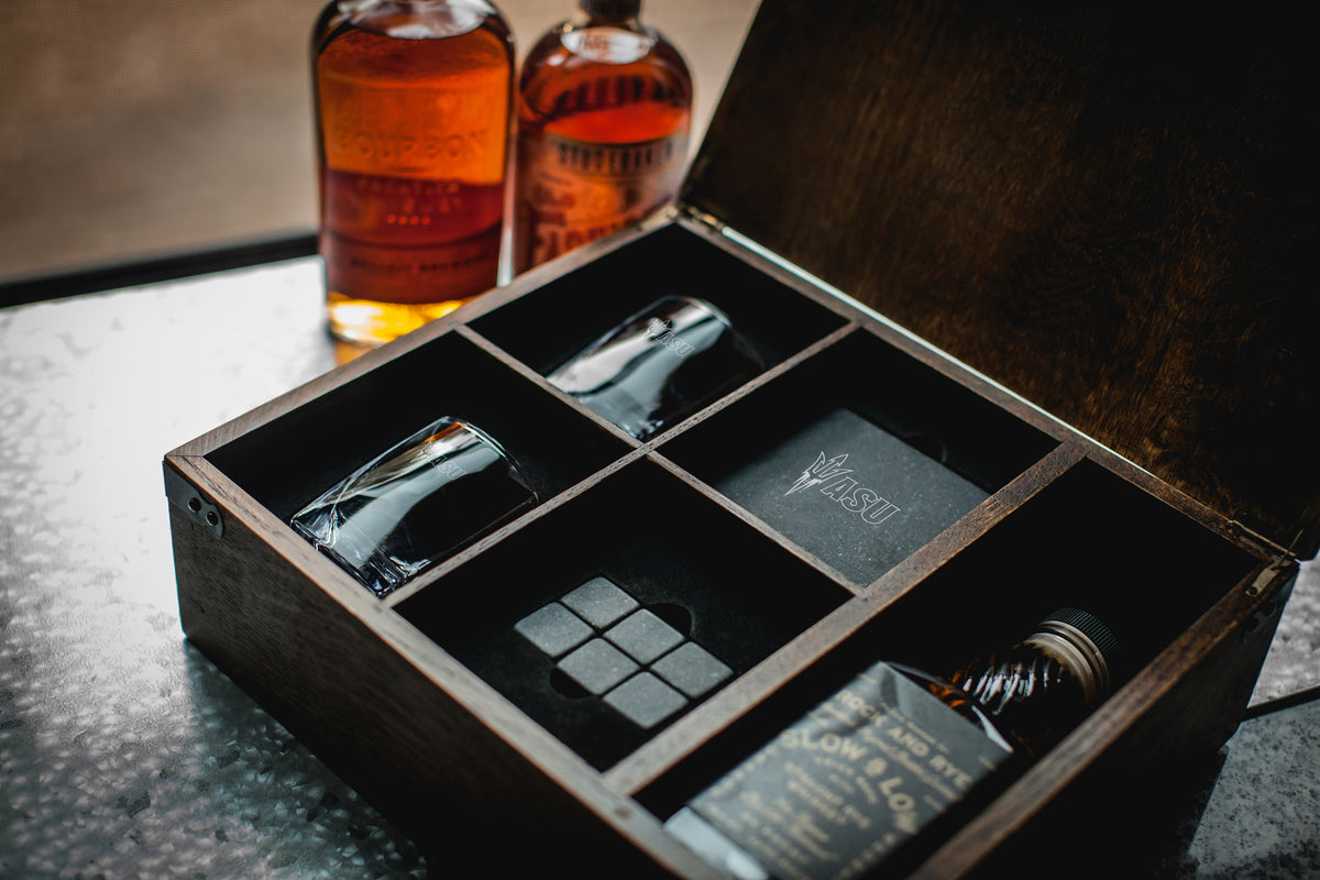Arizona State Sun Devils Whiskey Box Gift Set