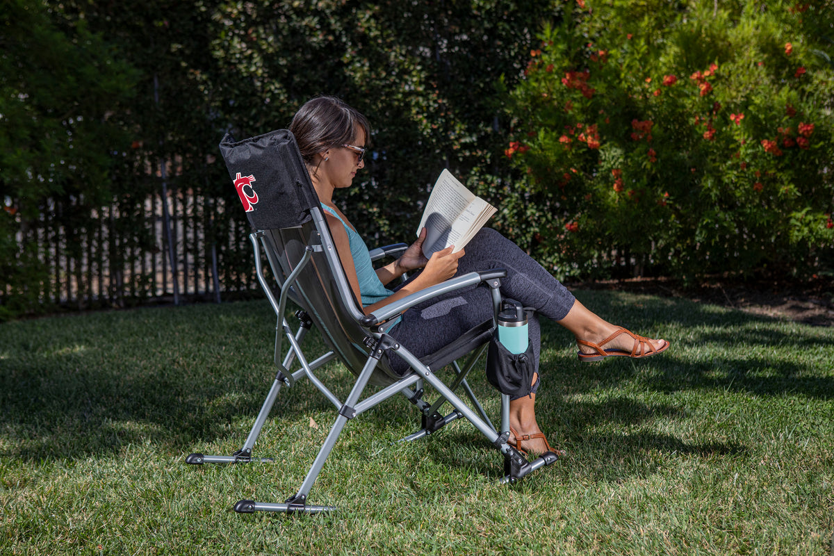 Washington State Cougars Outdoor Rocking Camp Chair