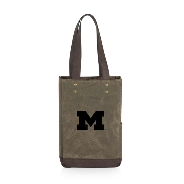 Michigan Wolverines 2 Bottle Insulated Wine Cooler Bag