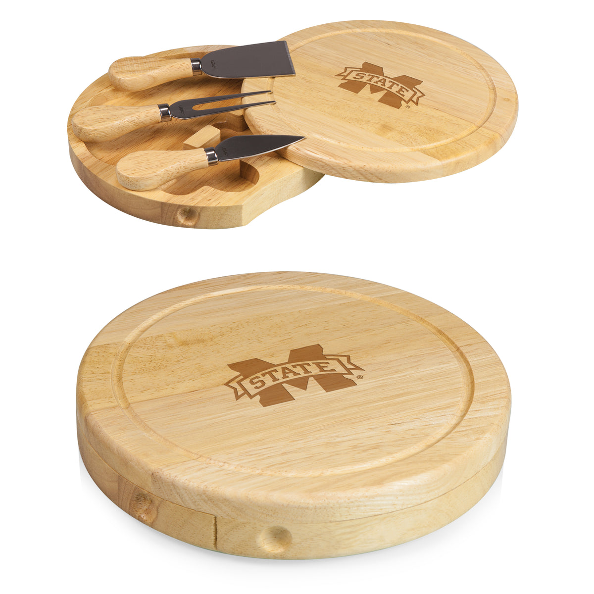 Mississippi State Bulldogs Brie Cheese Cutting Board & Tools Set