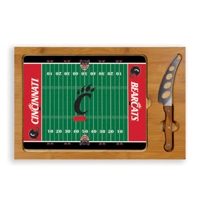 Cincinnati Bearcats Icon Glass Top Cutting Board & Knife Set