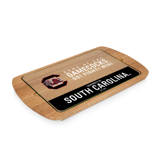 South Carolina Gamecocks Billboard Glass Top Serving Tray