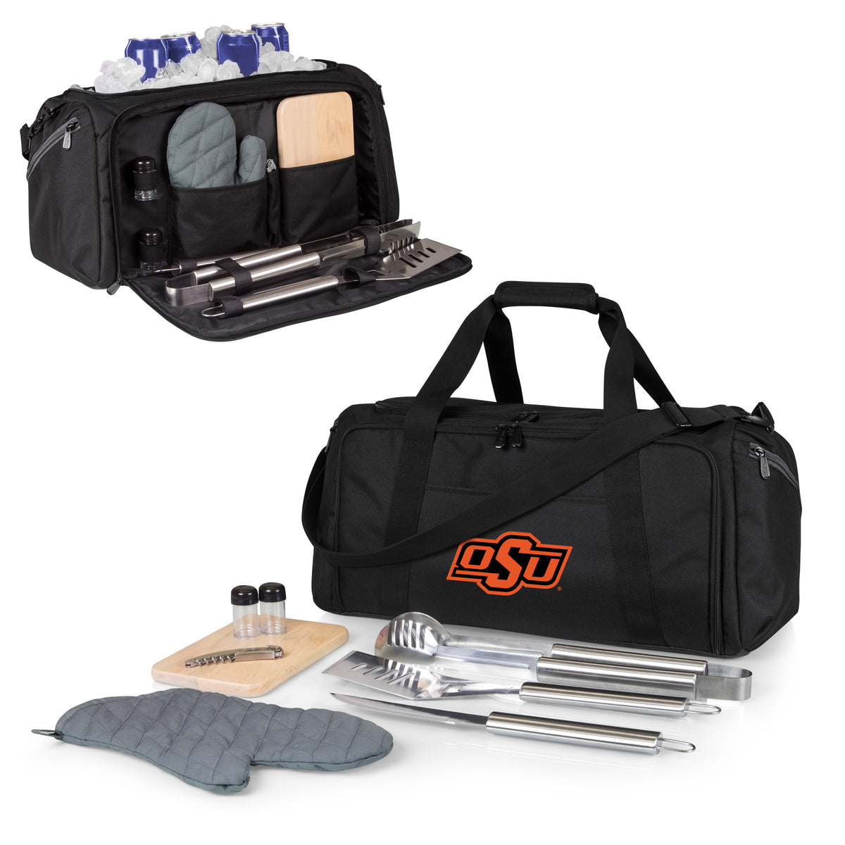 Oklahoma State Cowboys BBQ Kit Grill Set & Cooler