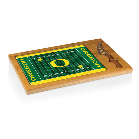Oregon Ducks Icon Glass Top Cutting Board & Knife Set