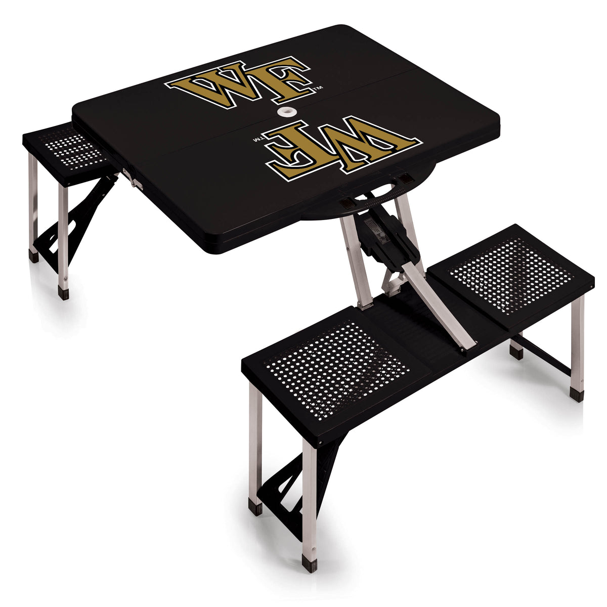 Wake Forest Demon Deacons Picnic Table Portable Folding Table with Seats