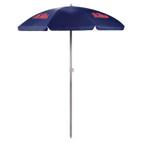 Mississippi Rebels 5.5 Ft. Portable Beach Umbrella - Blue