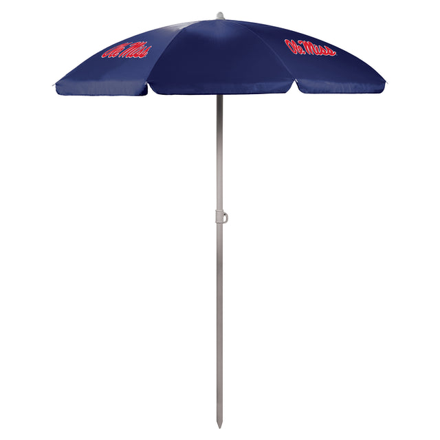 Mississippi Rebels 5.5 Ft. Portable Beach Umbrella - Blue