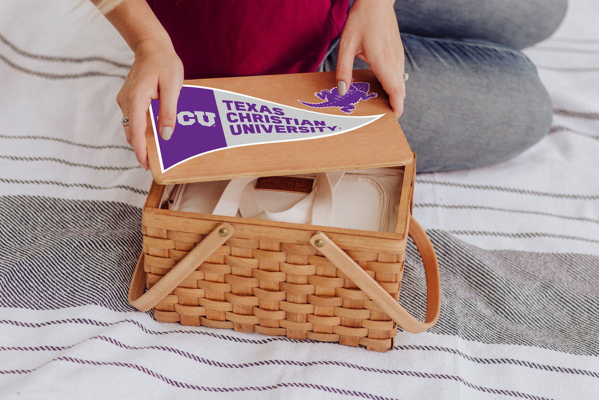 TCU Horned Frogs Poppy Personal Picnic Basket