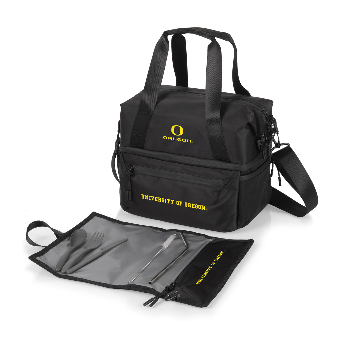 Oregon Ducks Eco-Friendly Lunch Bag Cooler with Utensils